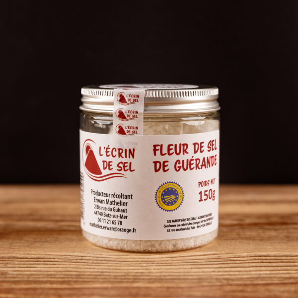 Fleur de sel de Guérande IGP 150 g boîte